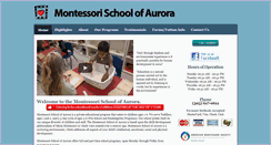 Desktop Screenshot of montessoriofaurora.com